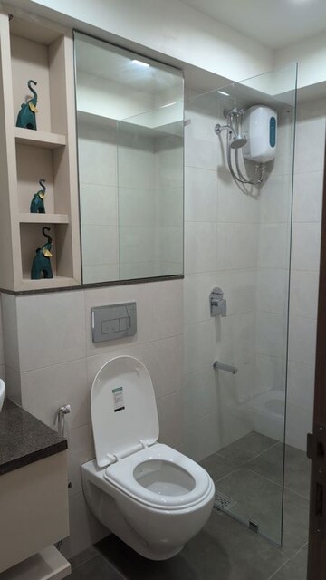 Bathroom in 2 BHK Apartment at Shapoorji Pallonji Alpine 2, Kandivali East – for Rent