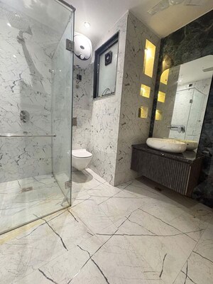 Bathroom in 3 BHK Apartment at Palam Vihar Residents Association, Palam Vihar – for Rent