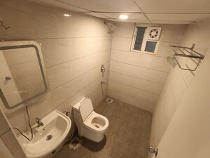 Bathroom in 3 BHK Apartment at SNS Premnivas, Infantry Road – for Rent