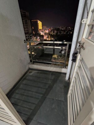 Balcony in 2 BHK Apartment at Venkatesh Viraj Heights, Dhanori – for Rent