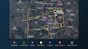 3 BHK Apartment – Map Location View at ASBL Spectra, Financial District - for Sale