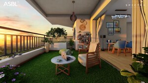 Balcony in 3 BHK Apartment at ASBL Spectra, Financial District – for Sale