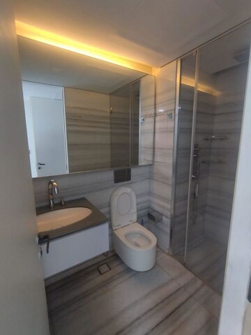 Bathroom in 4 BHK Apartment at Lodha World Crest, Worli – for Rent