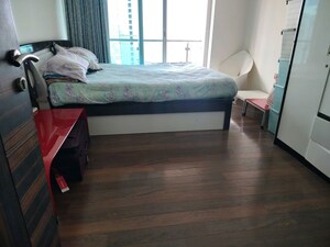 Bedroom in 2 BHK Apartment at Raheja Atlantis, Lower Parel – for Rent