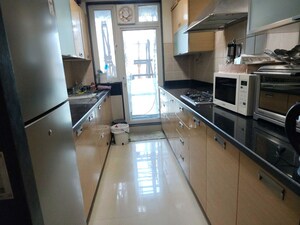 Kitchen in 2 BHK Apartment at Raheja Atlantis, Lower Parel – for Rent
