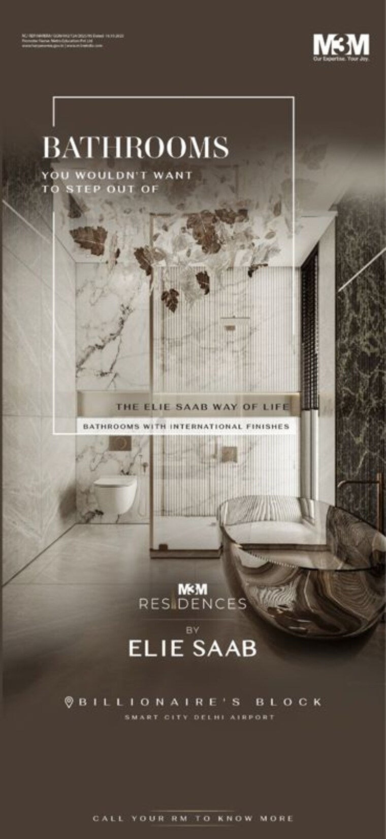 Bathroom, m3m-elie-saab 4 Bedroom 4205 Sq.Ft. Apartment In Sector 111 Gurgaon 9995239