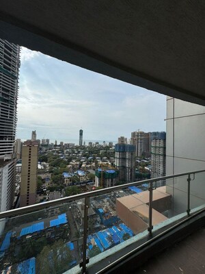 Balcony in 4 BHK Apartment at Raheja Atlantis, Lower Parel – for Rent