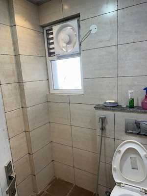 Bathroom in 3 BHK Apartment at Motiaz Royal Citi, Ambala Highway – for Rent