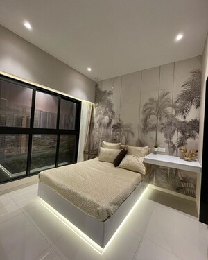 Master Bedroom in 1 BHK Apartment at Skylink Sky Heights, Andheri East – for Sale