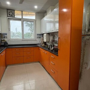 Kitchen in 3 BHK Builder Floor at Malviya Nagar – for Rent