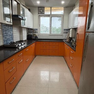 Kitchen in 3 BHK Builder Floor at Malviya Nagar – for Rent