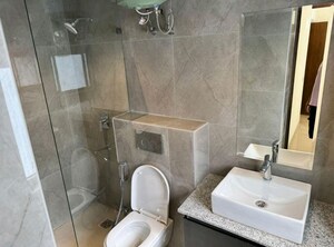 Bathroom in 3 BHK Apartment at Suncity Vatsal Valley, Gwal Pahari – for Rent
