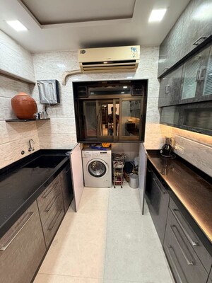 Kitchen in 2 BHK Apartment at Shri Sai Ganesh CHS, Goregaon West – for Rent