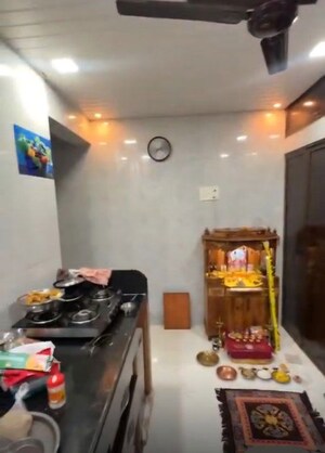 Kitchen in 1 BHK Apartment at Ajinkyatara CHS, Thane West – for Sale