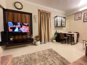 Living Room in 1 BHK Apartment at Deepak Daffodils, Andheri East – for Sale