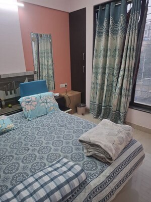 Bedroom in 2 BHK Apartment at Shreeman Yogi, Rahatani – for Rent