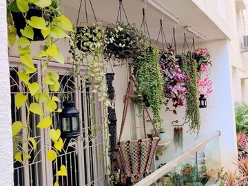 Balcony in 3 BHK Apartment at Hallmark Tranquil, Puppalaguda – for Rent