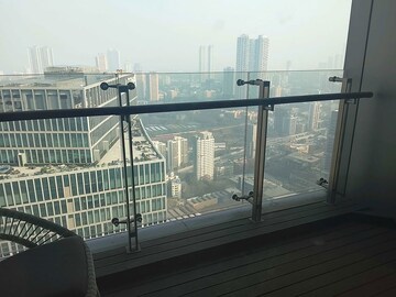 Balcony in 3 BHK Apartment at Lodha The World Towers World One Tier 2, Worli – for Rent