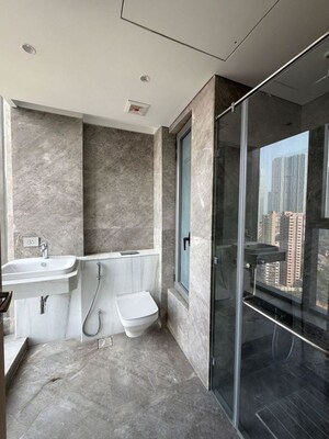 Washroom in 4 BHK Apartment at Rustomjee Crown, Prabhadevi – for Rent