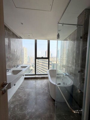 Bathroom in 4 BHK Apartment at Rustomjee Crown, Prabhadevi – for Rent