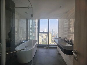 Bathroom in 4 BHK Apartment at Rustomjee Crown, Prabhadevi – for Rent