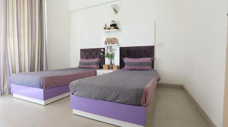 Bedroom, wave-dream-homes 2 Bedroom 840 Sq.Ft. Apartment In Wave City Ghaziabad 9995725
