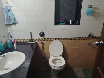Bathroom in 2 BHK Apartment at Brahma Suncity, Wadgaon Sheri – for Rent