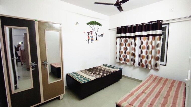 Bedroom, thakur-village Pg For Girls In Kandivali East 9996173