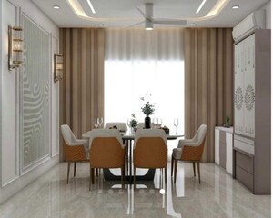 Living Room in 3 BHK Apartment at Prestige Beverly Hills, Kokapet – for Rent