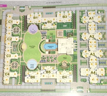 Master Plan in 4 BHK Apartment at Rishita Manhattan, Gomti Nagar – for Sale