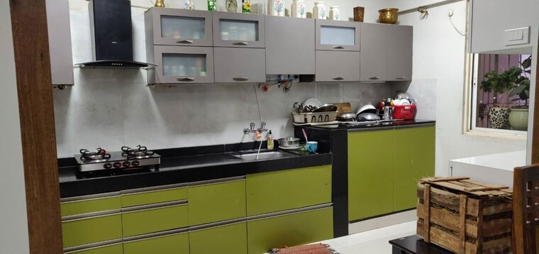 Kitchen, nyati-evita 3 Bedroom 1450 Sq.Ft. Apartment In Dhanori Pune 9996785
