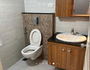 Bathroom in 3 BHK Apartment at Aparna HillPark Silver Oaks, Chanda Nagar – for Rent