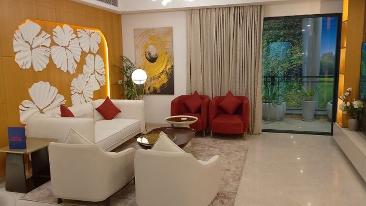 Living Room, hero-homes-palatial 3 Bedroom 2800 Sq.Ft. Apartment In Sector 104 Gurgaon 9997030