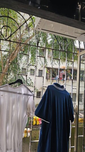 Balcony in 2 BHK Apartment at Khar West – for Rent