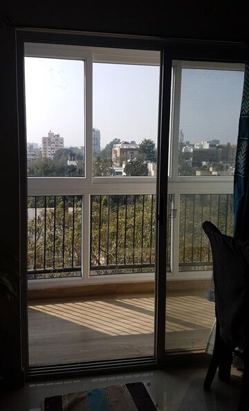 Balcony in 2 BHK Apartment at Dhammanagi Lilium Gardenia, Thanisandra – for Rent