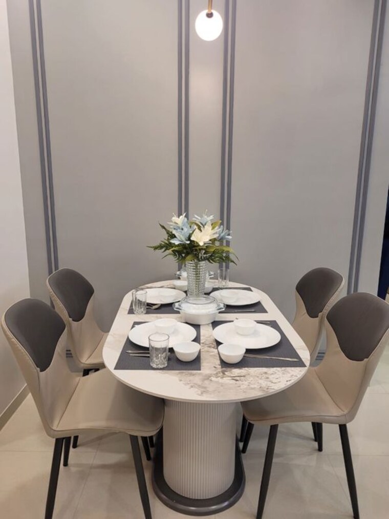 Dining area, kumar-primeview 4 Bedroom 1410 Sq.Ft. Apartment In Hadapsar Pune 9997360