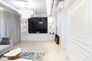 Bathroom in 3 BHK Apartment at Cosmos Horizon, Thane West – for Rent