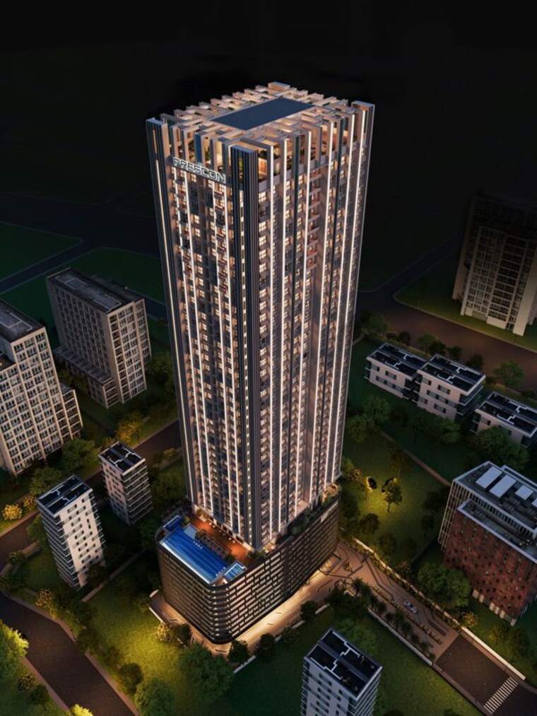 Living Room, prescon-midtown-bay 2 Bedroom 561 Sq.Ft. Apartment In Mahim West Mumbai 9996217