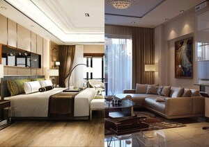 Living Room in 3 BHK Apartment at Ikon Queens Tower, Mohammadwadi – for Sale