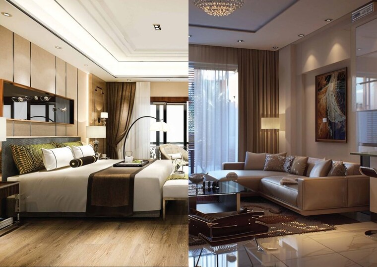 Living Room, ikon-queens-tower 3 Bedroom 1180 Sq.Ft. Apartment In Mohammadwadi Pune 9932410