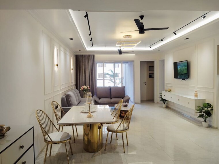 Living Room, ikon-queens-tower 3 Bedroom 1180 Sq.Ft. Apartment In Mohammadwadi Pune 9932410