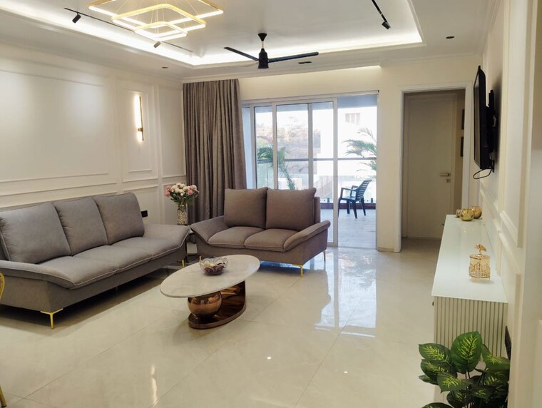 Living Room, ikon-queens-tower 3 Bedroom 1180 Sq.Ft. Apartment In Mohammadwadi Pune 9932410