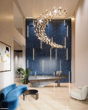 Living Room in 3 BHK Apartment at Eon One, Prabhadevi – for Sale