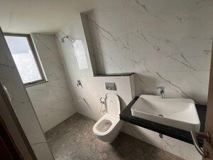 Bathroom in 3 BHK Apartment at The Prestige City, Mulund West – for Rent