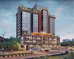  Office Space – Exterior View View at Shivam Trade Center, Ambli - for Sale