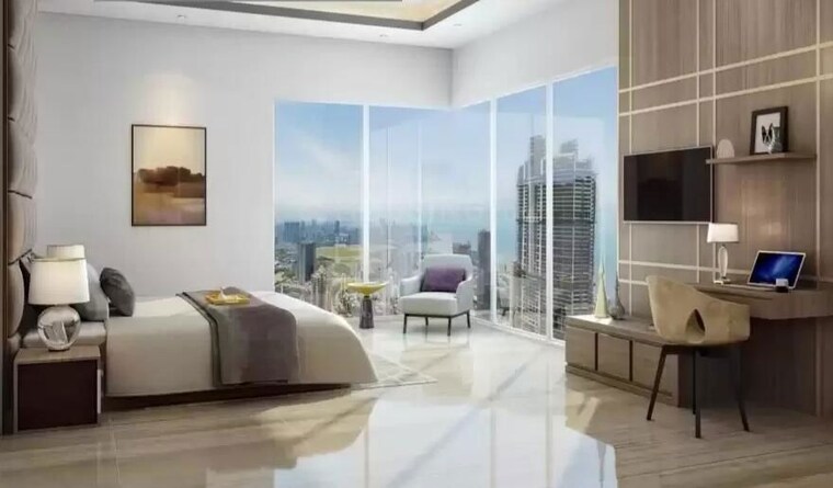 Bedroom, suraj-palette 2 Bedroom 908 Sq.Ft. Apartment In Dadar West Mumbai 9998654