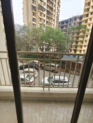 Balcony in 1 BHK Apartment at Pushpanjali Heights, Owale – for Rent