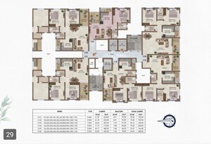 Floor Plan in 1 BHK Apartment at Maanvi Sai Asspire, Hadapsar – for Sale