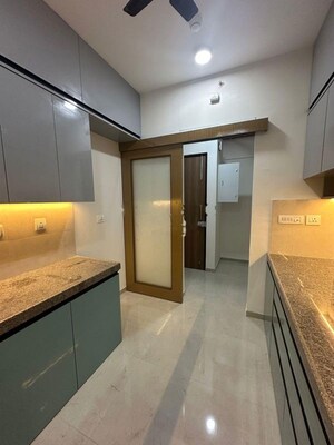 Kitchen in 2 BHK Apartment at Kalpataru Sunrise Grande, Kolshet Road – for Rent