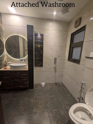 Attached Bathroom in 3 BHK Builder Floor at Sushant Lok I – for Rent